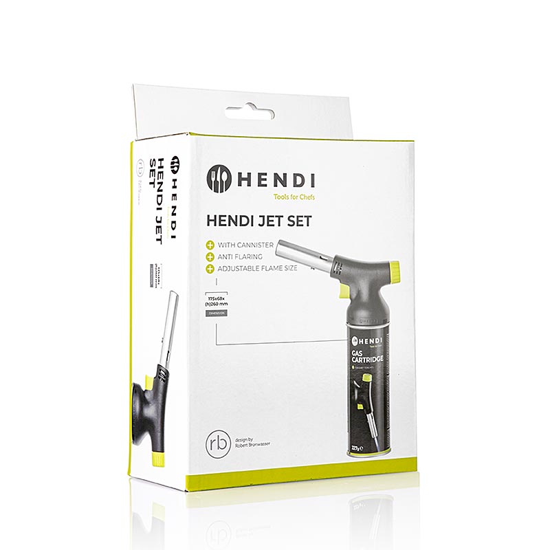 Bruciatore a gas (per crème brûlée), cartuccia inclusa, Hendi (nuovo modello), 1 pz.