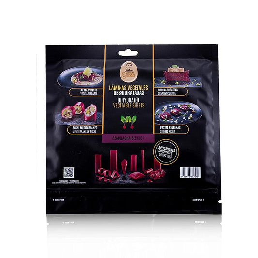 Papier à manger végétarien "betterave", La Cocina de Senén, 110 g, 10 feuilles