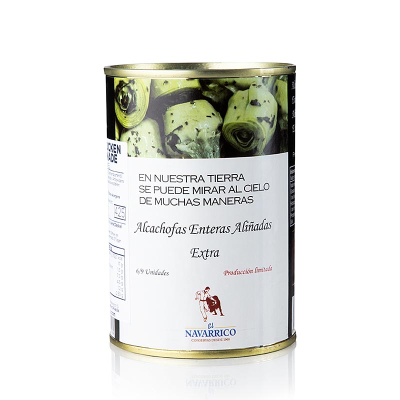 Navarrico - Carciofi con gambo, in salamoia, 6-9 Pezzi, 390 g