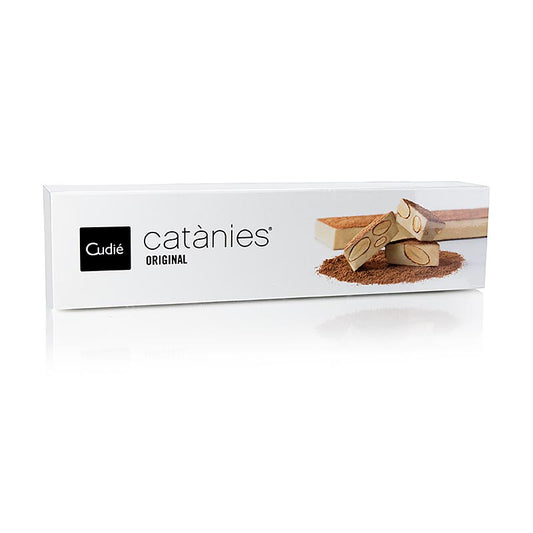 Catanie Turrón, span. Mandorle con rivestimento di torrone in blocco, Cudie, 200 g
