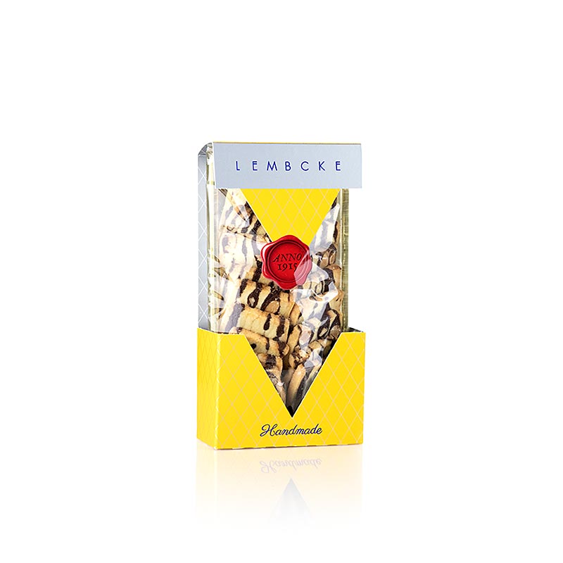 Teegebäck Jupiter Tafel, Butter-Kakaogebäck mit Mandeln, Lembcke, 100 g