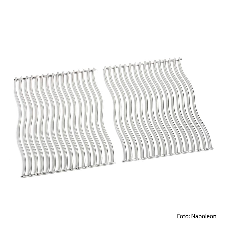 Accessori per barbecue Napoleon - Griglie di ricambio, griglie ondulate per barbecue Prestige PRO500, 2 pezzi