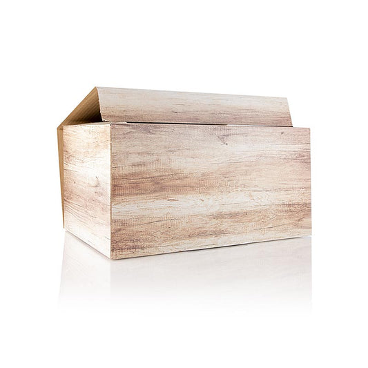 Carton cadeau pour le vin, "Wood", pour 6 bouteilles de 0,75 l, 1 pc