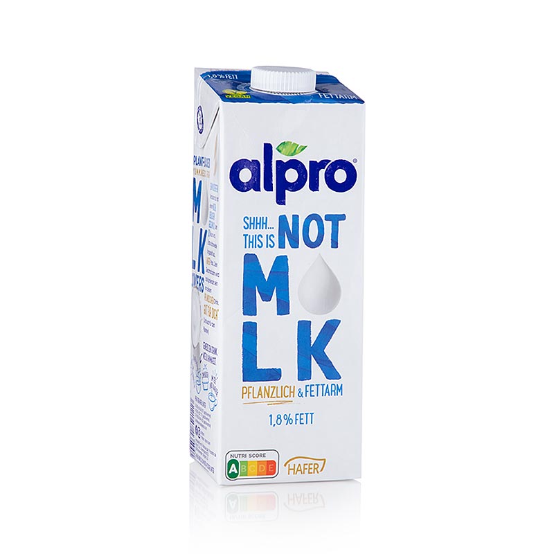 NOT MLK, alternative végétale au lait à base d'avoine, 1,8 % Lipides, alpro, 1 l