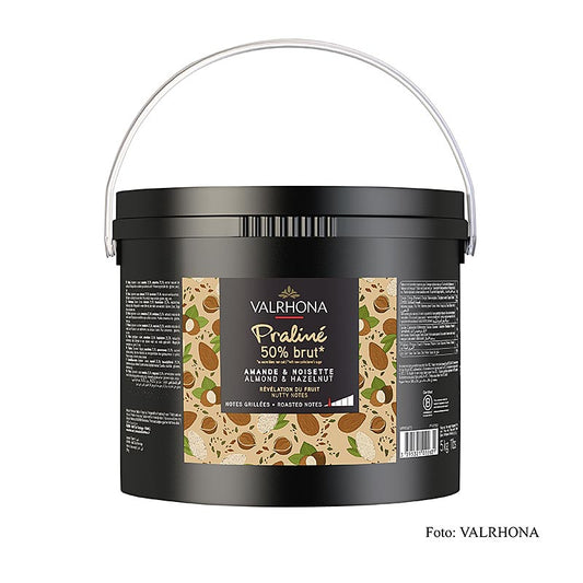 Valrhona Masse pralinée Fruite Brut 25% noisettes, 25% amandes, 5 kg