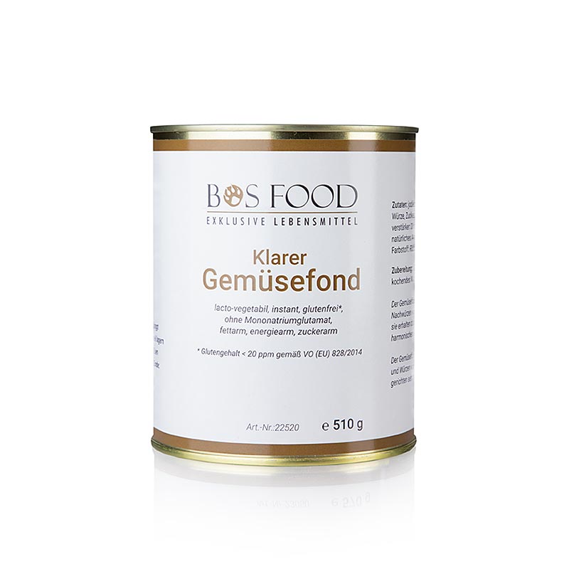 Fond de légumes, poudre instantanée sans glutamate ajouté, pour 28 L, 510 g