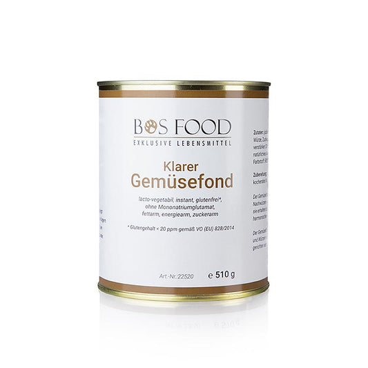 Fond de légumes, poudre instantanée sans glutamate ajouté, pour 28 L, 510 g