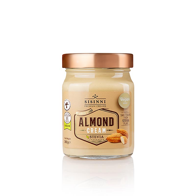 Crema di mandorle, con stevia, Sisinni, 380 g