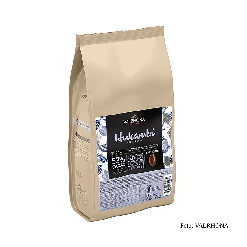 Valrhona Hukambi Lactée 53 %, Callets, Vollmilch Couverture (49787), 3 kg