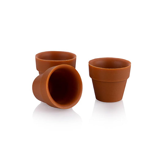 Stampo per cioccolato Flower Pot mini, latte intero, 25x28mmm, dobla (18139), 132 g, 24 pz.