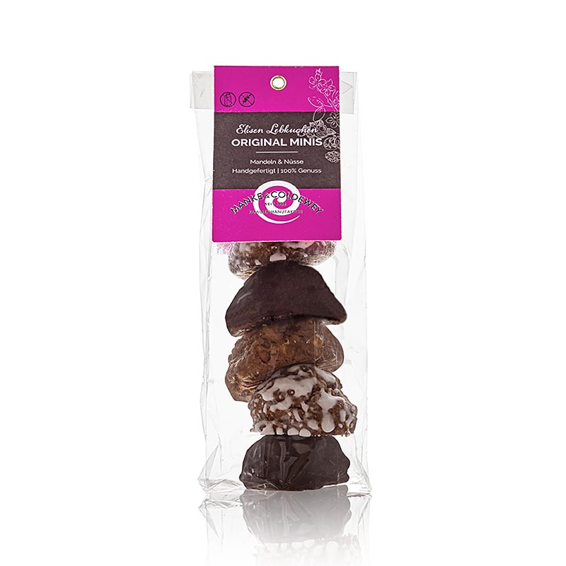 Original Elisen Lebkuchen MINI, 3 Sorten, Manke & Coldewey, 150 g, 6 x 25g