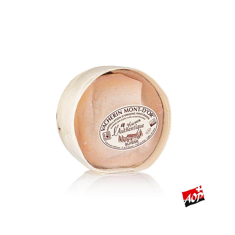 Formaggio Vacherin Mont d'Or, formaggio da forno da mangiare al cucchiaio, DOP (Denominazione di Origine Protetta) Svizzera, 400 g