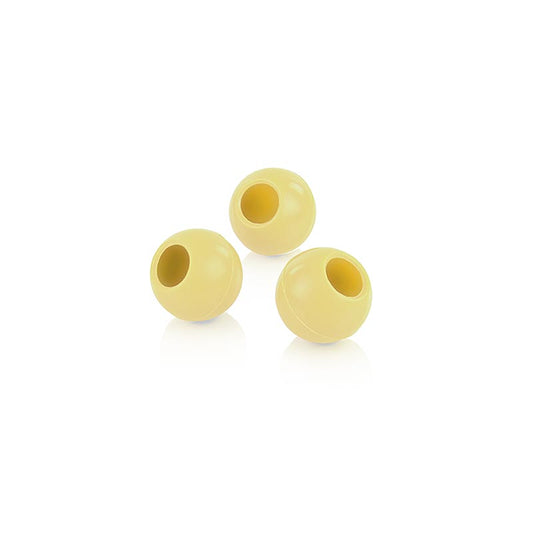 Trüffel-Hohlkugel Weiß, 25mm Ø, Mona Lisa, 1,36 kg, 504 St