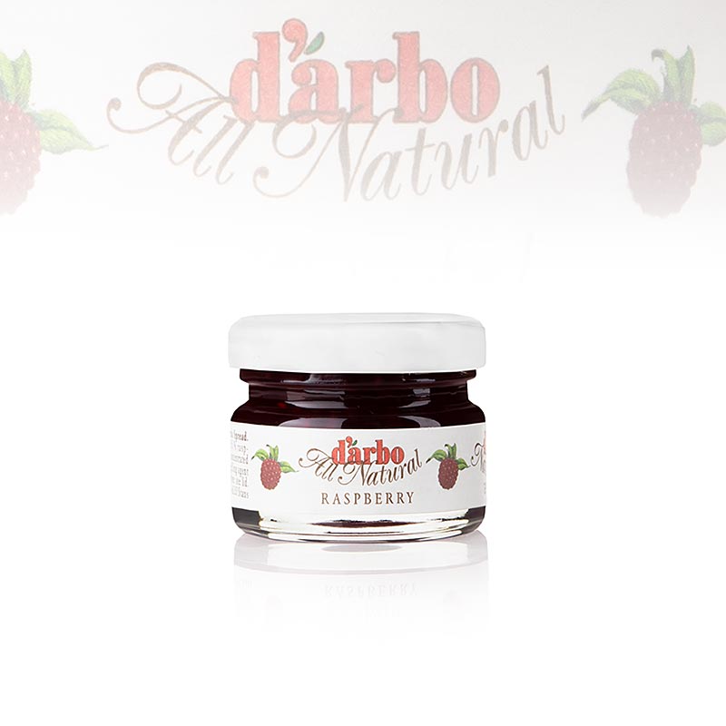 darbo - Confettura extra di lamponi, vasetti da porzione, 1,68 kg, 60 x 28 g