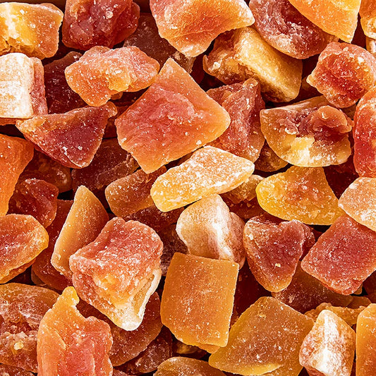 Papaya-Chunks (große Stücke), getrocknet, geschwefelt, ohne E330, 1 kg