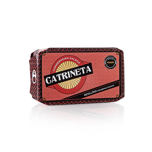 Moules de Galice, sauce escabèche PICANTE, 13-18 Pièces, Catrineta, 120 g