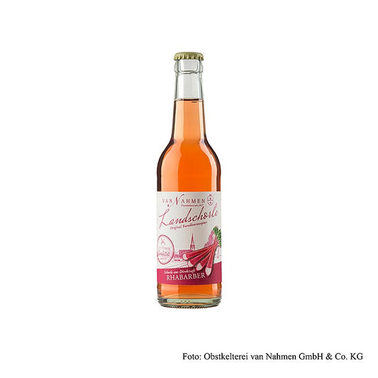 Van Nahmen Landschorle à la rhubarbe (à base de jus pur) végétalien, 330 ml