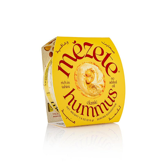 Mézete - Hummus gourmet naturale, purea di ceci con pasta di sesamo, 215 g