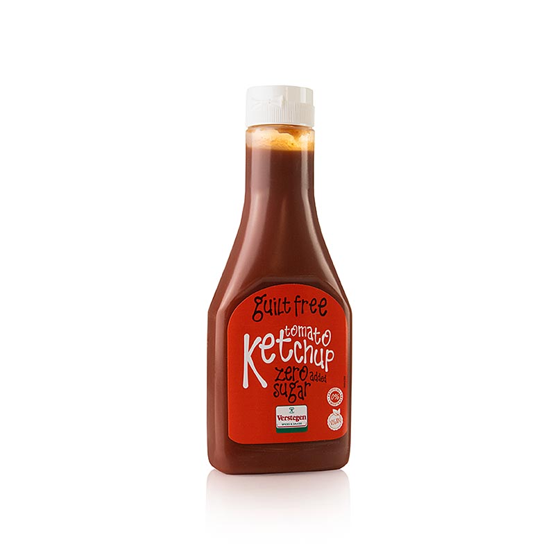 Guilt Free Tomato Ketchup Zero, ketchup sans sucres ajoutés, Verstegen, 285 ml