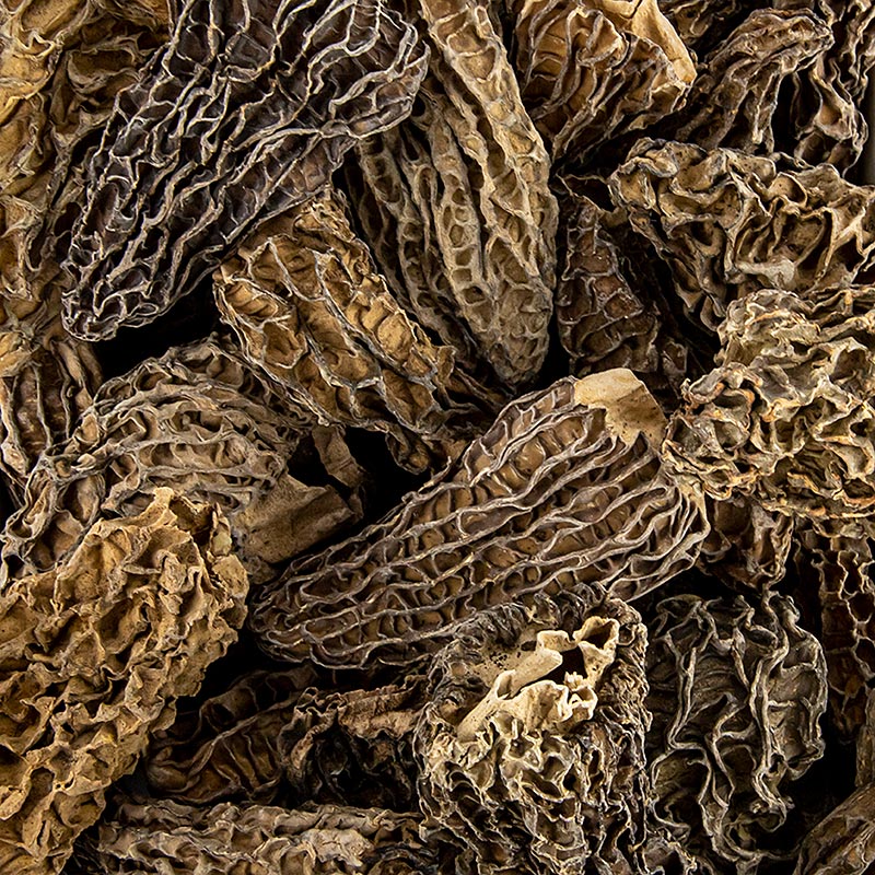 Spugnole a punta, jumbo, essiccate, in tavola, 800 g