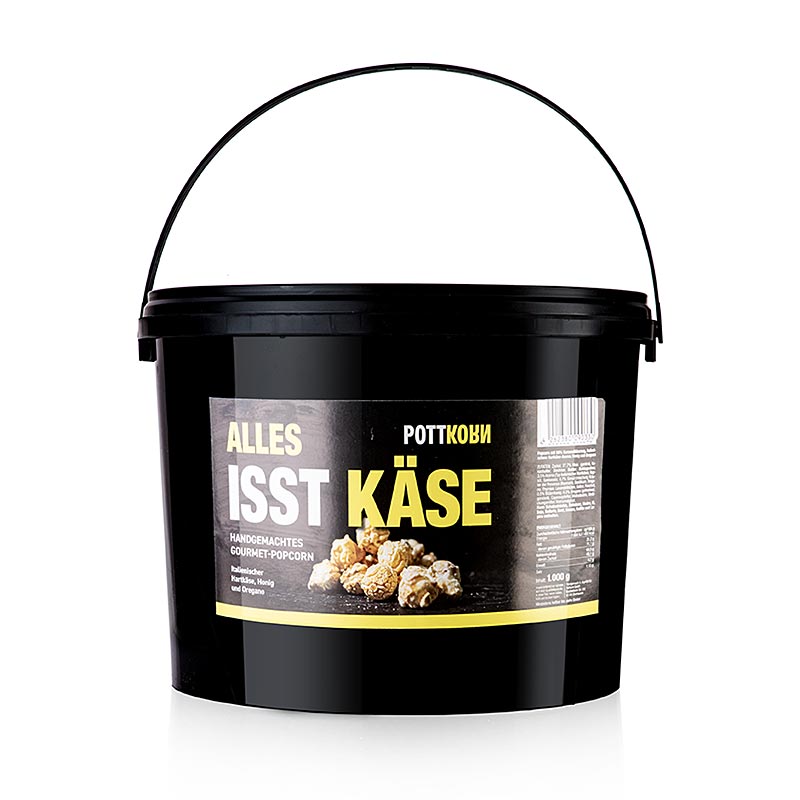 Pottkorn - Alles Isst Käse, Popcorn mit Hartkäse, Honig & Oregano, 1 kg