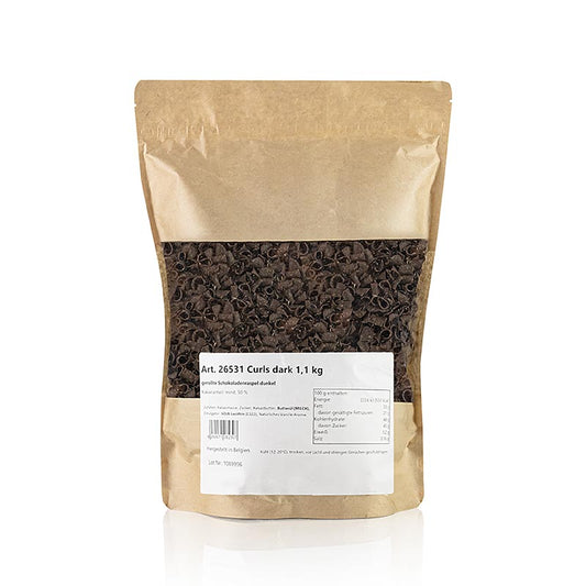 Scaglie di cioccolato fondente (Riccioli Fondenti), 11 kg