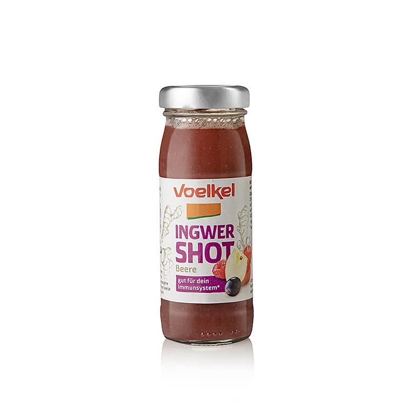 Voelkel - Shot au gingembre et aux baies, bio, végétalien, 95 ml