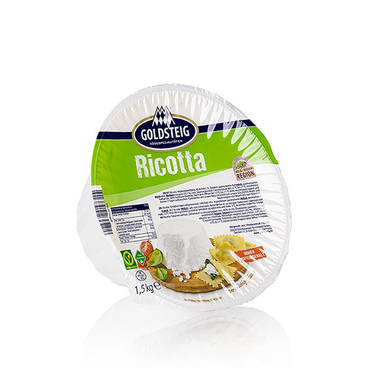 Fromage ricotta, au lait de vache, Goldsteig, 1,5 kg