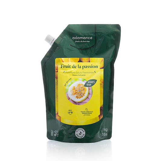 Adamance Fruit de la Passion, non sucré, pasteurisé, 1 kg