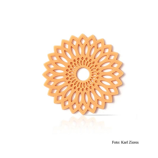 Decorazioni di cioccolato "Flower Amber" (fiore), bianche, Dobla, 294 g, 216 pezzi