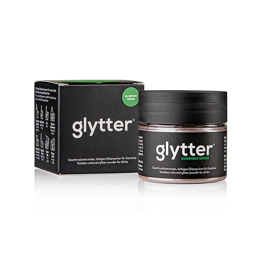 glytter "Glorious Green", glitter alimentare in polvere, (verde), 10 g