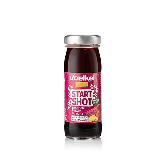 Voelkel - Shot betterave rouge, gingembre et guarana, bio et végétalien, 95 ml