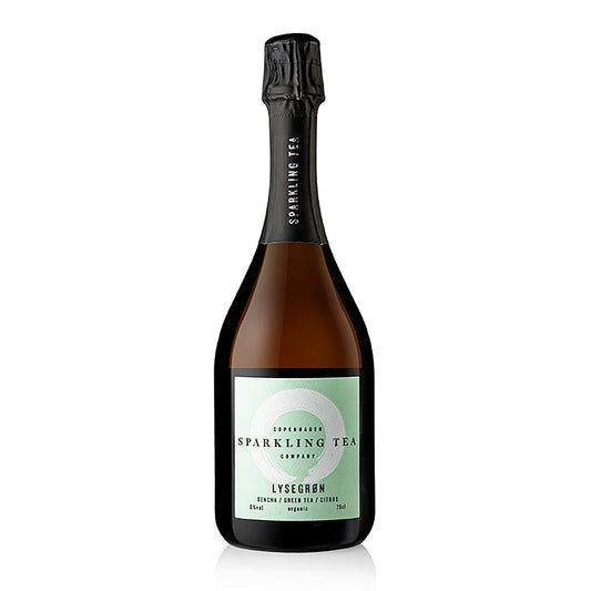 Copenhagen Sparkling Tea LYSEGRON Sencha, grüner Tee & Citrus, BIO, 750 ml