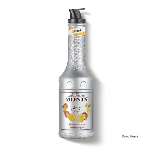 Monin - Mélange de purée de fruits - Mangue, sucré, avec bec verseur, 1 l