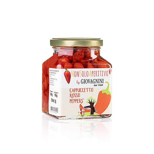 Gouttes de poivrons "Pepper Rosso", rouge, Giovagnini Cappuccetto, 290 g