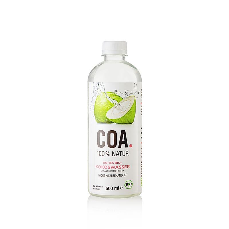 COA Eau de coco 100 % brute, bio, Thaïlande, 500 ml