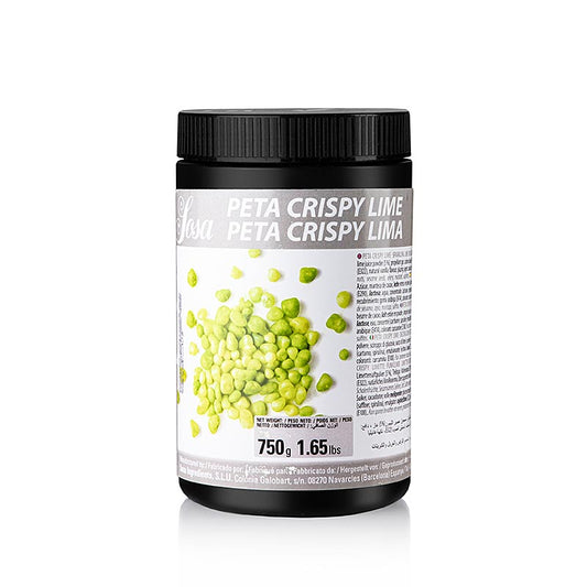 Sosa Peta Crispy - Citron vert Wet Proof, enrobé de beurre de cacao (bonbons pétillants), 750 g